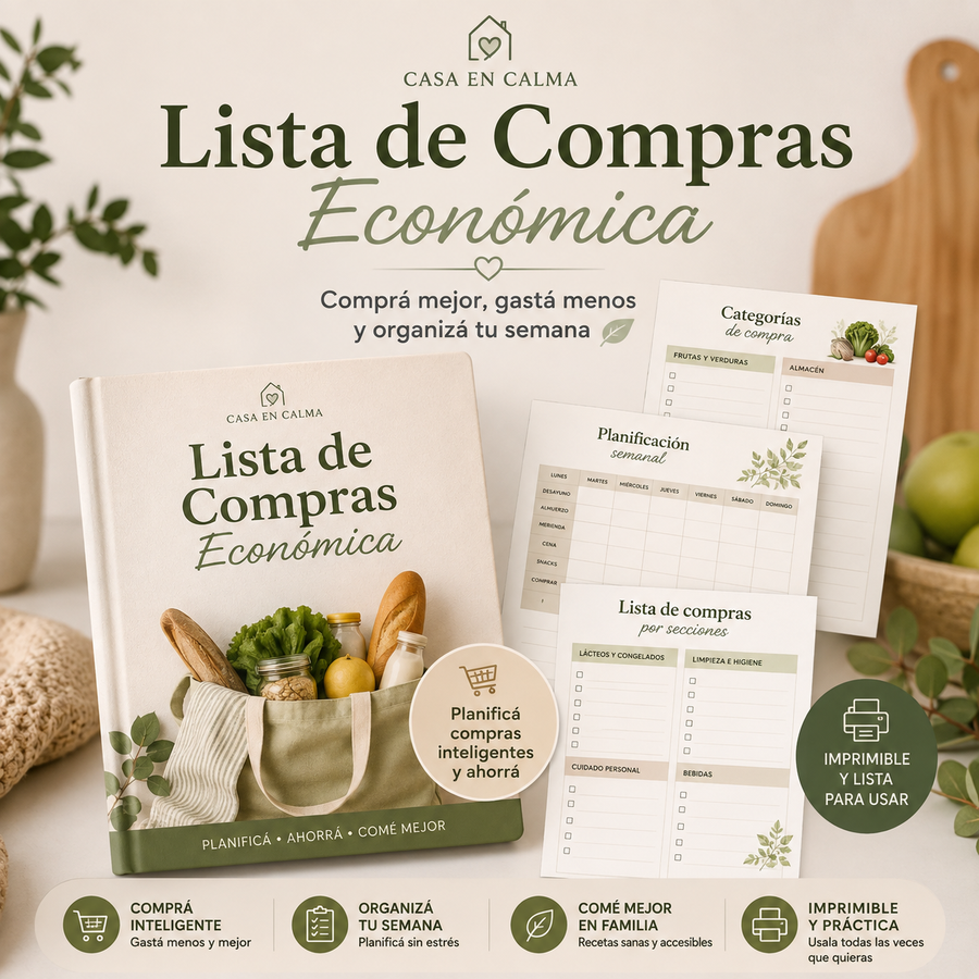 Lista de Compras Económica - Casa en Calma
